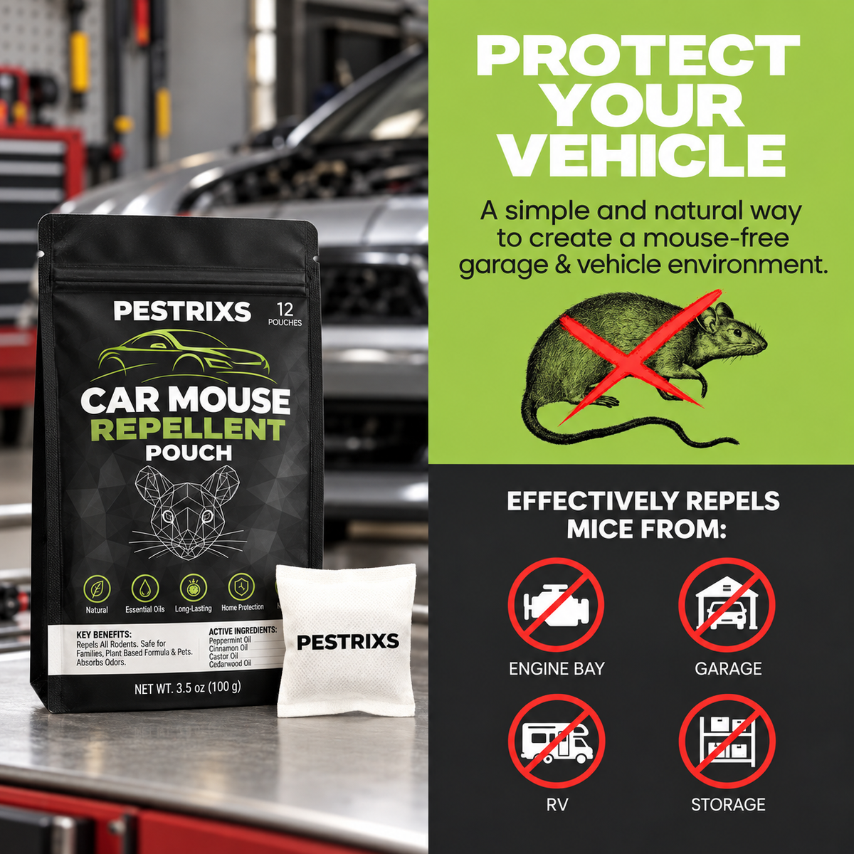 Stop Costly Wire Damage. Protect Your Engine Bay, RV & Garage For 90 Days — Hassle-Free.