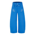 MOMUAN Wing Embroidery Wide-Leg Pants